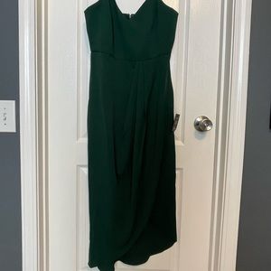 Reinette Dark Green Midi Dress Lulus